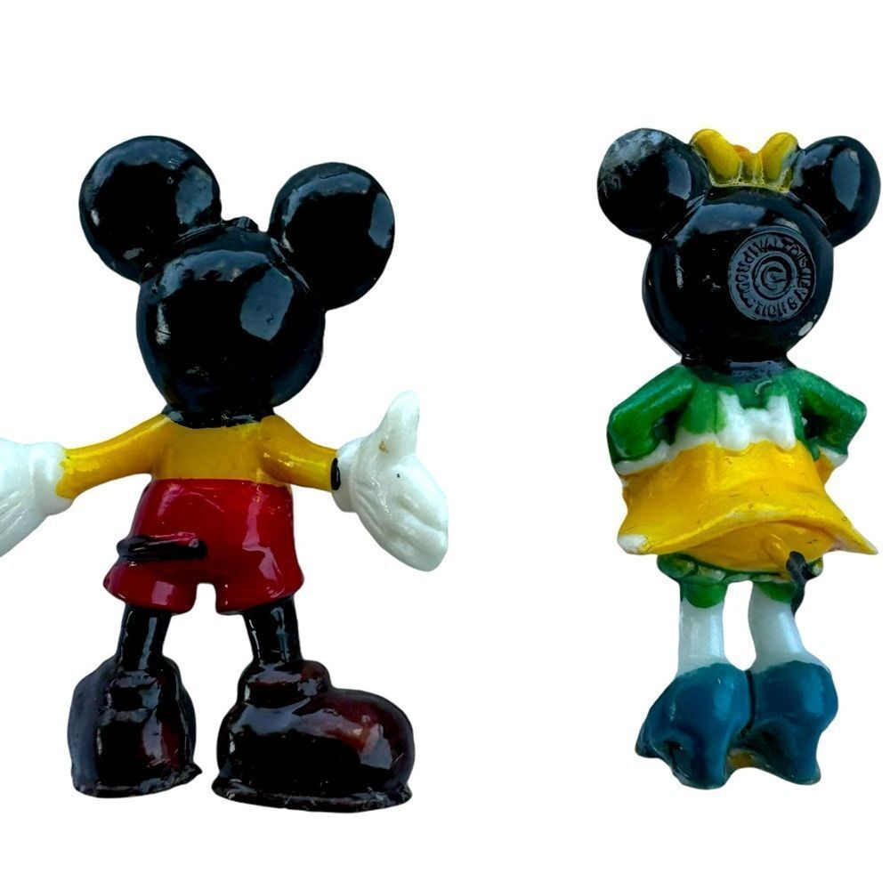Vintage Disneykins Mickey Mouse and Minnie Mouse 1960s Louis Marx - Picture 2 of 3